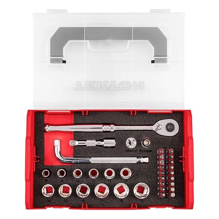 Tekton Socket Set, Steel, 35 Pieces SKT96201