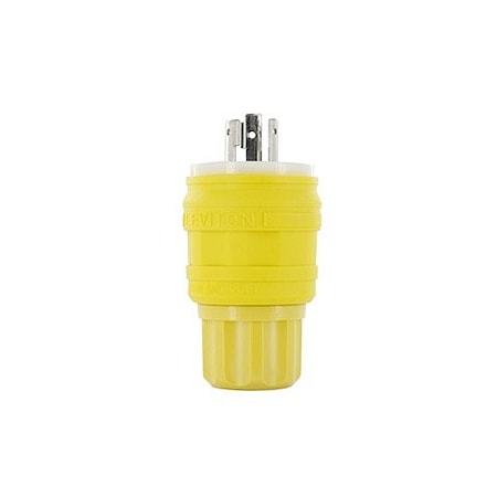 Leviton Industrial Grade Wetguard Plug 15 Amp, 277 Volt 24W34