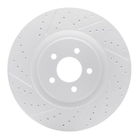 Dynamic Friction Co DFC Geoperformance Rotor - Drilled and Slotted 830-54060L