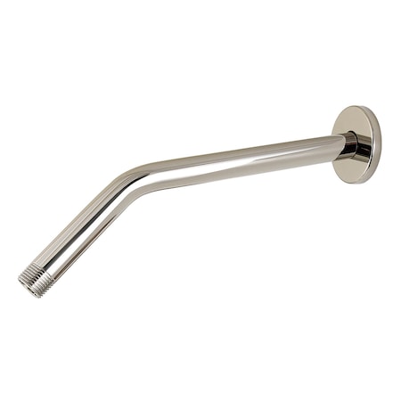 Kingston Brass 12" Shower Arm with Round Flange, Polished Nickel K163R6