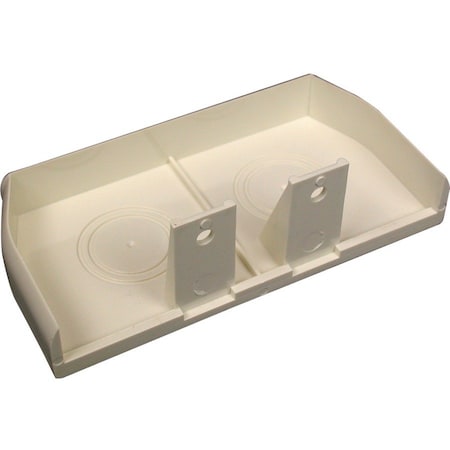 Legrand End Cap, CableSmart 40N2 Series, 4 in W, 2 in H, 0.6875 in L, Ivory 40N2F20V