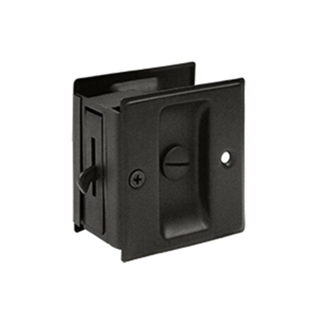 Dendesigns 2.5 x 2.75 in. Privacy Pocket Lock, Oil Rubbed Bronze - Solid DE961959