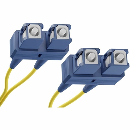 Unc Group Fiber Optic Patch Cable, Sc-Sc, 9 125 Singlemode Duplex, Yellow, 10M FJ9SCSC-10M