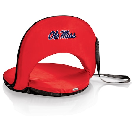 Picnic Time Family Of Brands NCAA Ole Miss Rebels Oniva Stadium Seat - Reclining Bleacher Seat with Back Support 626-00-100-374-0