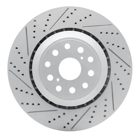 Dynamic Friction Co DFC Geoperformance Rotor - Drilled and Slotted 830-75021D