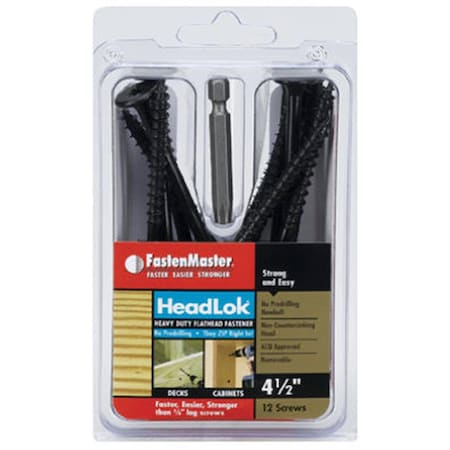 Fastenmaster FMHLGM412-12 4.5 in. Headlok Screw, 12PK 129264