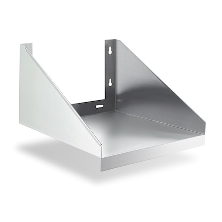Steel Works Wall mount microwave shelf 24"X18"X10"X 18GA 430S/S SWWMS-2418