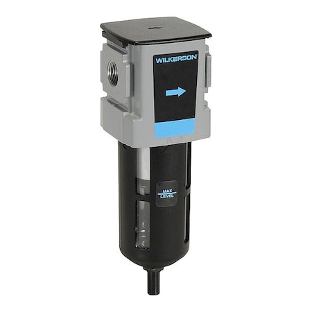 Wilkerson Filter, Automatic Drain, For Liquid F18-04-SG00B