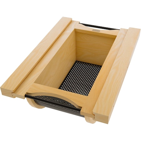 Revashelf Drawer Produce Wood 14-11/16in W Black 4SSB-15-MPMB