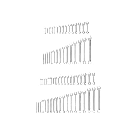 Tekton Stubby and Standard Length Combination Wrench Set, 68-Piece (1/4 - 1 in., 6 - 24 mm) WCB90912