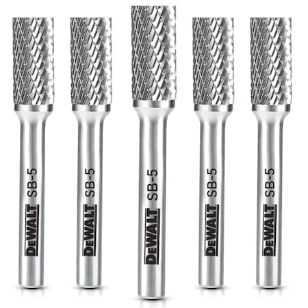 Dewalt CARBIDE BURR SIZE SB-5, 5PK DXCBTJSB5-5