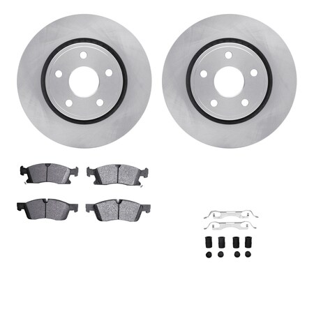 Dynamic Friction Co DFC Brake Rotor- Heavy Duty Brake Pad includes Hardware 6412-42016