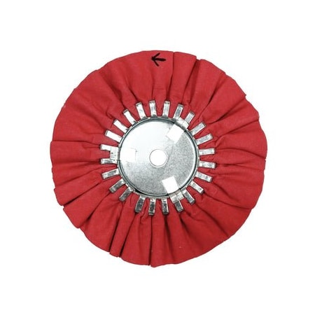 Renegade Products Usa 10" N5 Predator Airway Buffing Wheels, 20-Ply, Red, Removable Center Plate FAW10X3X5/8N5-20P86RTX