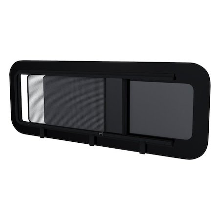 Brixwell 1016mm x 381mm Universal Fit Glass Bunk Window With Internal Screen Privacy Tinted DTBUNK007-INT