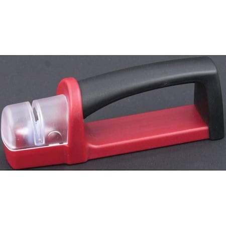 Chef Craft Knife Sharpener, Ceramic Abrasive, Red 21608