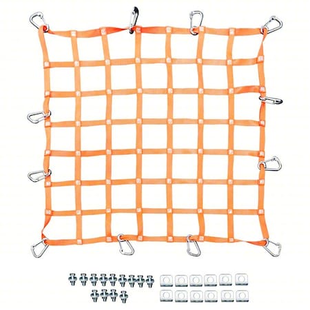 Us Netting Safety Netting System, Orange, 5 ft L HNCSSN-B-35