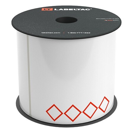 Creative Safety Supply LabelTac GHS Supply, White; Red LT46GHS4-V2
