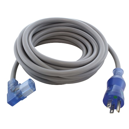 Ac Works 15ft 14/3 15A Medical Grade Power Cord With Left Angle IEC C13 Connector MD15ALC13-180
