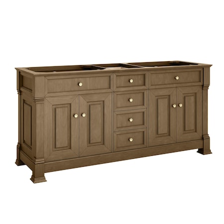 James Martin Vanities Brookfield 72 in. Double Vanity, Honey Oak 547-V72-HNO