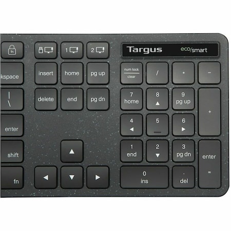 Targus SUSTAINABLE WIRELESS KEYBOARDFULL-SIZE WIRELESS ECOSMART KEYBOARD BLACK AKB873US