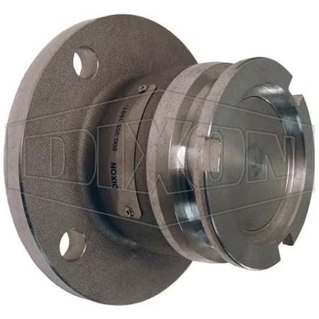 Dixon Mann-Tek by  Mann Tek Dry Disconnect Adapter Tank Unit, 6 in Nominal, Adapter x Class 150 ASA Flange DDA600ALFL