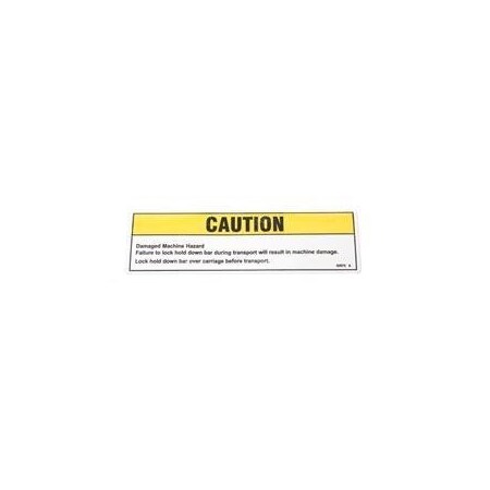Genie REPLACEMENT DECAL CAUTION DAMAGD MACHINE 52675