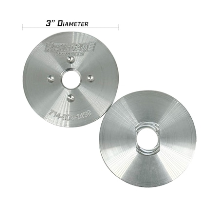 Renegade Products Usa 3 in MINI Insertable Safety Flanges for 6 in Mini Buffing Wheels LRSRPMBSF