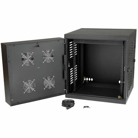Eaton Tripp Lite Series SmartRack 12U Switch-Depth Wall-Mount Small Rack Enclosure for Harsh SRW12USNEMA