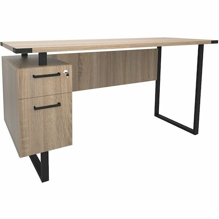 Mirella Office Desk, 24 1/8 in D X 30 in H, 62 1/4 in W X 5513SDD