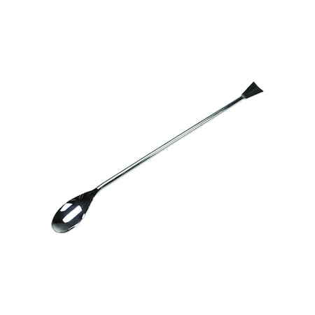 United Scientific REUZ Stainless Steel Large Offset Spoon Spatula, 395mm UN1006-395L
