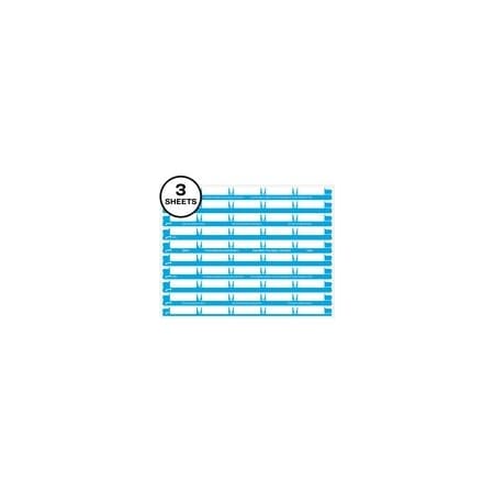 Avery 5 Tab Easy Print & Apply Clear Label Sheet Refills (11225), Inkjet, Laser, Clear, 20PK 11225