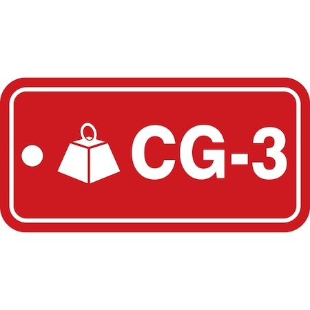 Accuform Energy Source ID Tag, CG-3, 1.5inx3in, Plastic, 5PK TDF103VPM