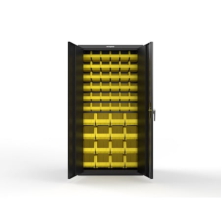 Strong Hold 18 GA Cabinet with 52 Storage Bins 36-BSC-180-P