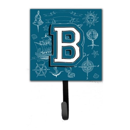 Carolines Treasures Letter B Sea Doodles Initial Alphabet Leash and Key Holder CJ2014-BSH4