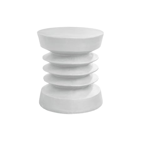 Monarch Specialties Accent Table 25"h, Indoor or Outdoor, Side Table, Nightstand, Round, White, Contemporary I 4153
