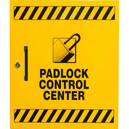 Encore Packaging Lockout Tagout Station - Medium - 18.125 in x 20.75 in x 2.5 in- Yellow IFS-5730-MD