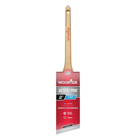 Wooster 2" Thin Angle Sash Firm, Nylon/Polyester Bristle, Paint Brush, Wood Handle 4181-2