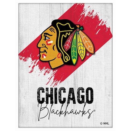 Holland Bar Stool Co Chicago Blackhawks 24 in. x 32 in. Canvas Wall Art LCnvs