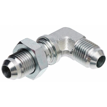 Gates Male JIC 37 Flare to Male JIC 37 Flare Bulkhead - 90 SAE to SAE G60447-1616