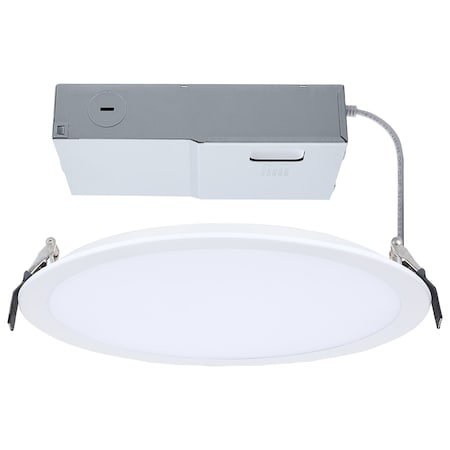 Satco 30 Watt 10 Inch LED Direct Wire Downlight Remote Driver CCT Selectable Dual Dimming Flat Face S11848