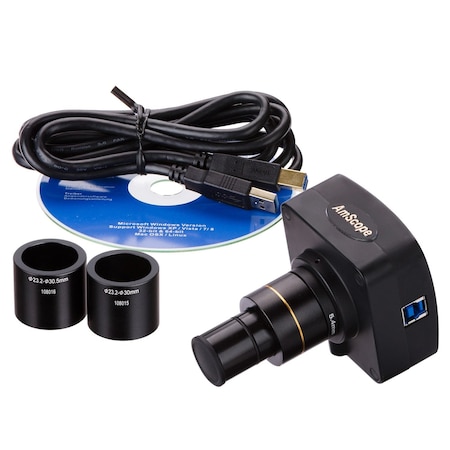 Amscope 10MP USB 3.0 Color CMOS C-Mount Microscope Camera with Reduction Lens MU1003