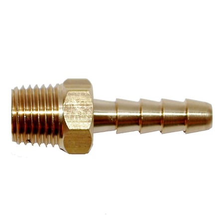 Attwood Attwood Universal Brass Fuel Hose Fitting - 1/4in NPT x 3/8in Barb 14540-6