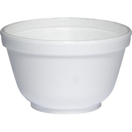 Dart Foam Container, 6 oz, White, Squat, PK1000 6B12