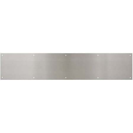 National Hardware Kick Plate, 30 in L, 6 in W, Satin Nickel N270-314