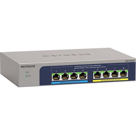 Netgear 8-PORT ULTRA60 POE+ MULTI-GIGABIT 2.5G MS108UP-100NAS