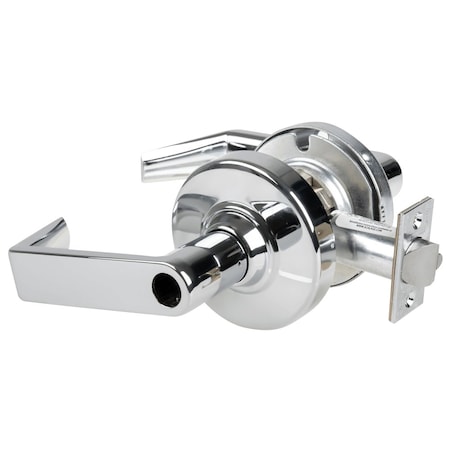 Schlage Grade 2 Storeroom Cylindrical Lock, Rhodes Lever, Conventional Less Cylinder, Bright Chrome ALX80L RHO 625