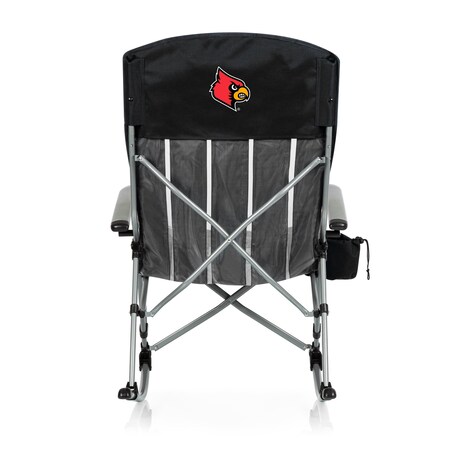 NCAA Louisville Cardinals Outdoor Rocking Camp Chair - XL Heavy Duty Camping Chair