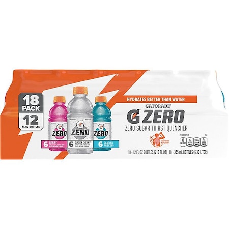 Gatorade Sugar-Free Sports Drinks, 12 oz, PK18 04369