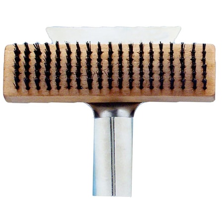 Wire Brush 6 x 19 Row Premier Z-Pro Wood Block with Scraper 619SC