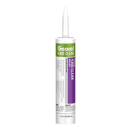 Geocel Hybrid Sealant, 8.25 " L, 12 " W, Clear GC58000